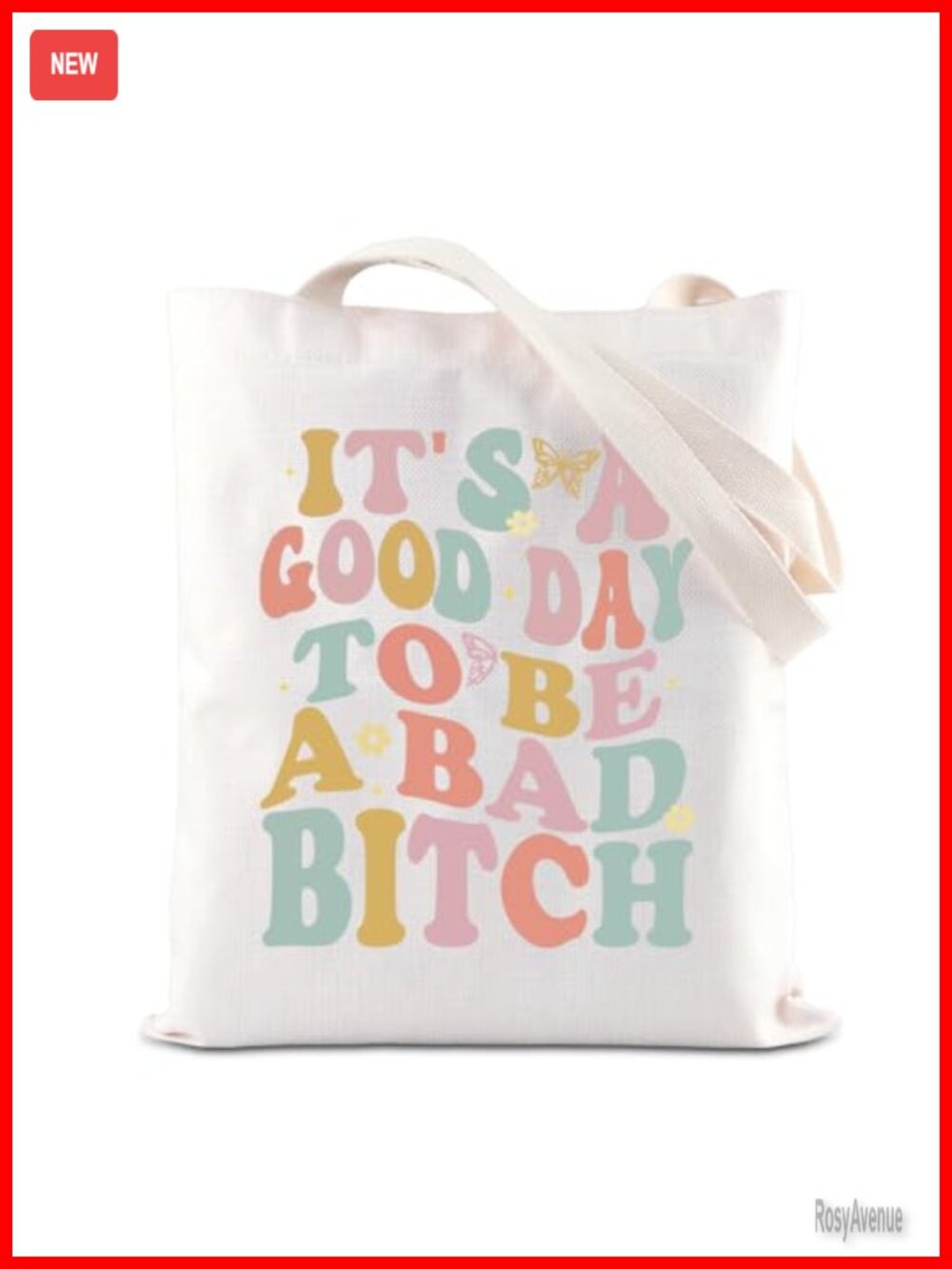 Canvas Tote Bag It's A Good Day To Be A Bad Bitches Reusable Shopping Bag